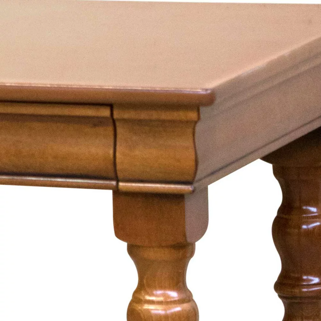 Klassischer Holz Schreibtisch in Nussbaumfarben 110 cm breit günstig online kaufen