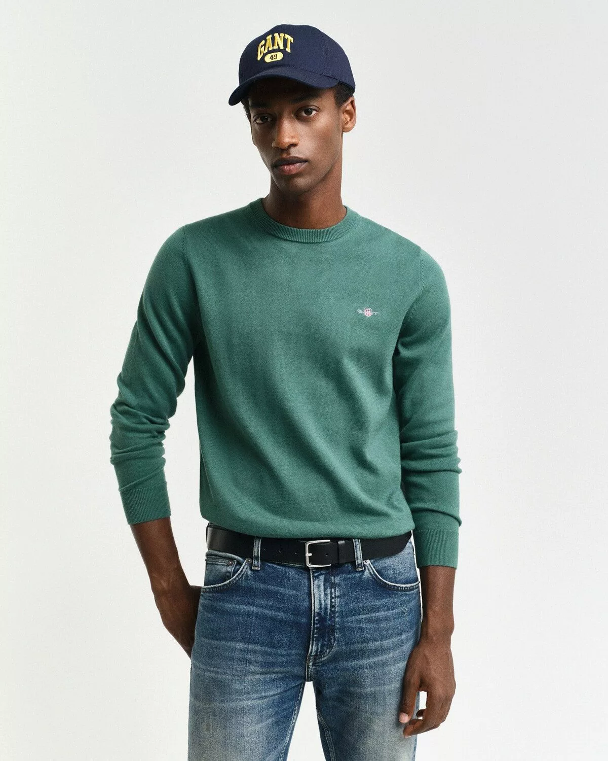 Gant Strickpullover Rundhals-Pullover günstig online kaufen