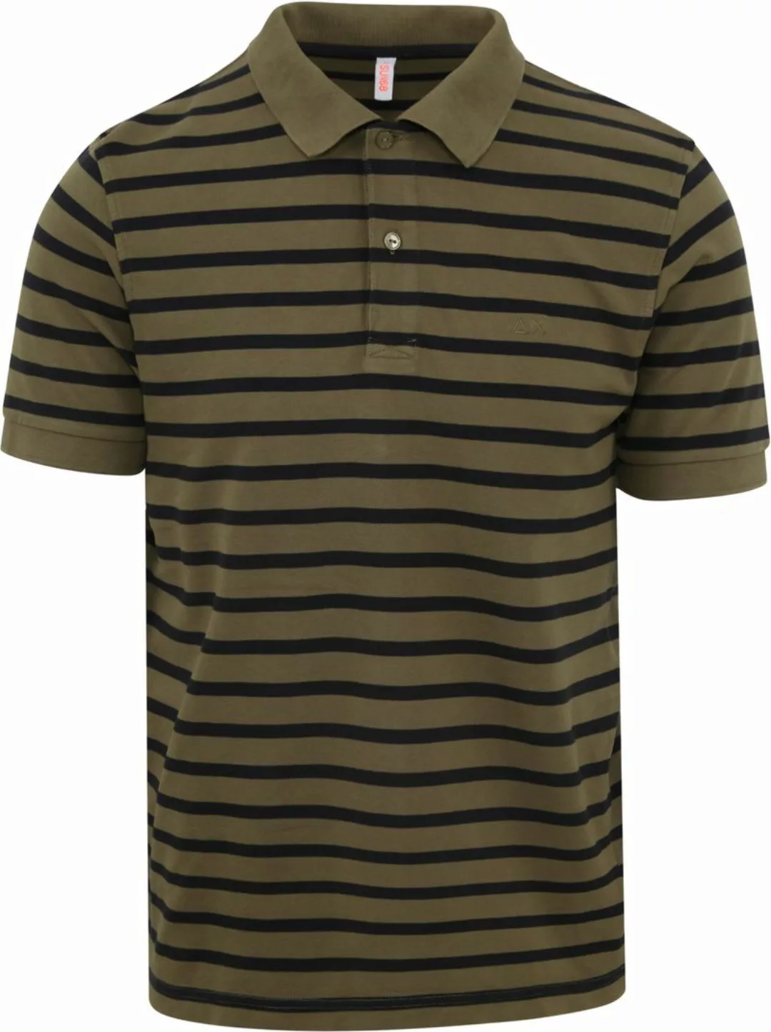 Sun68 Poloshirt Streifen Grün - Größe L günstig online kaufen