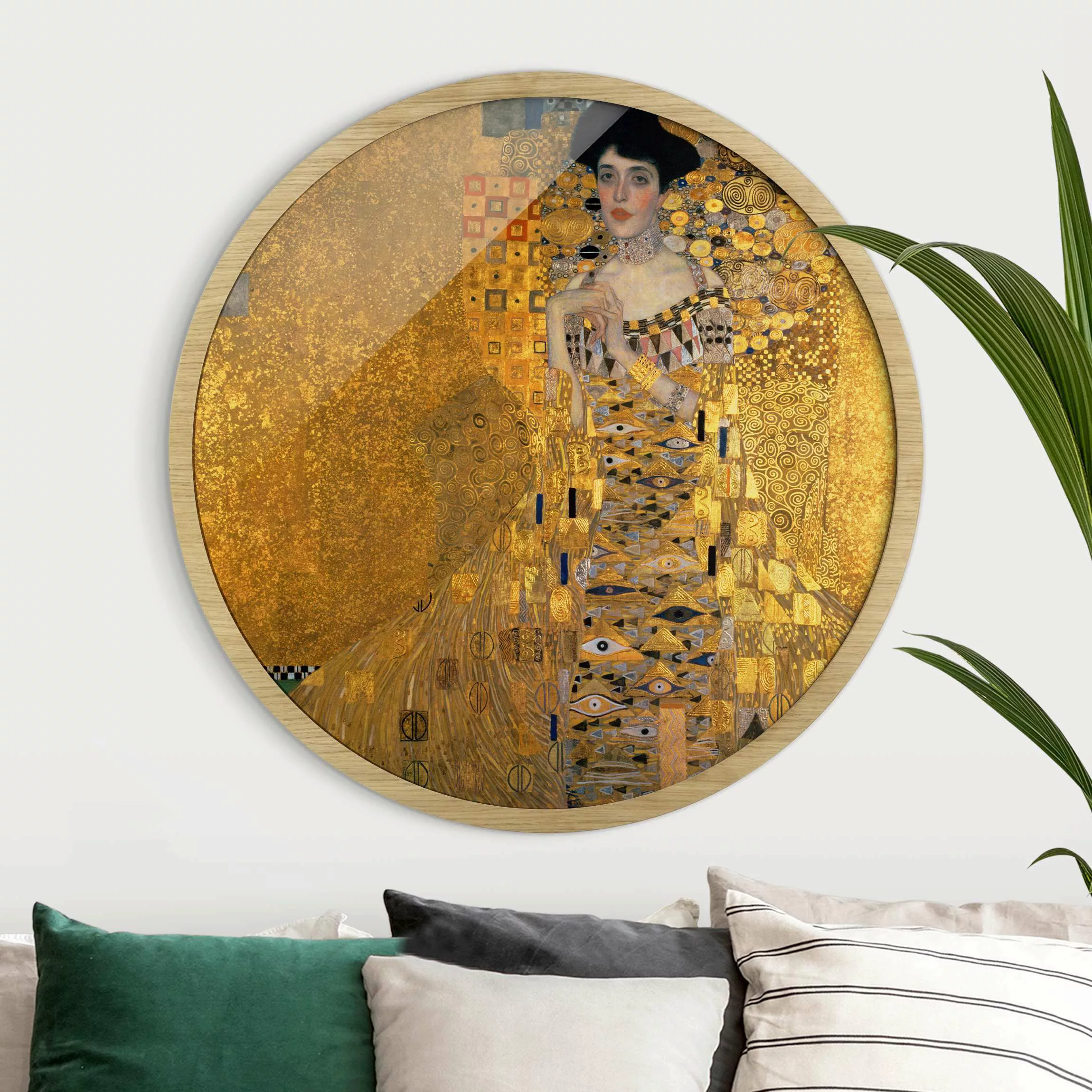 Rundes Gerahmtes Bild Gustav Klimt - Adele Bloch-Bauer I günstig online kaufen