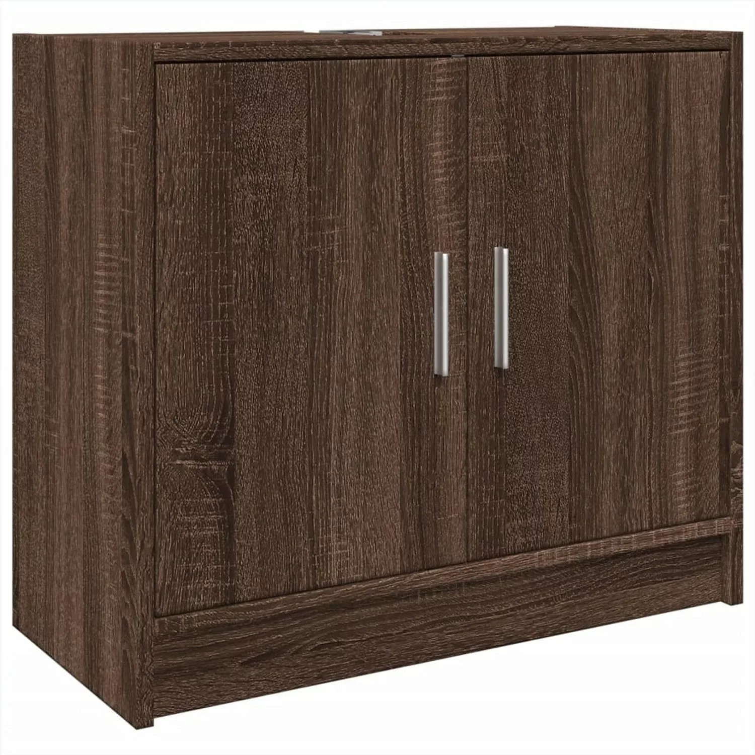 vidaXL Schrankmodule Waschbeckenschrank Braun Eichen-Optik 63x29x55 cm Holz günstig online kaufen