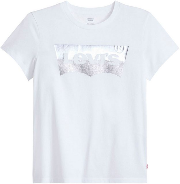 Levi's® Rundhalsshirt THE PERFECT TEE mit Logo im Metallic-Holo Print günstig online kaufen