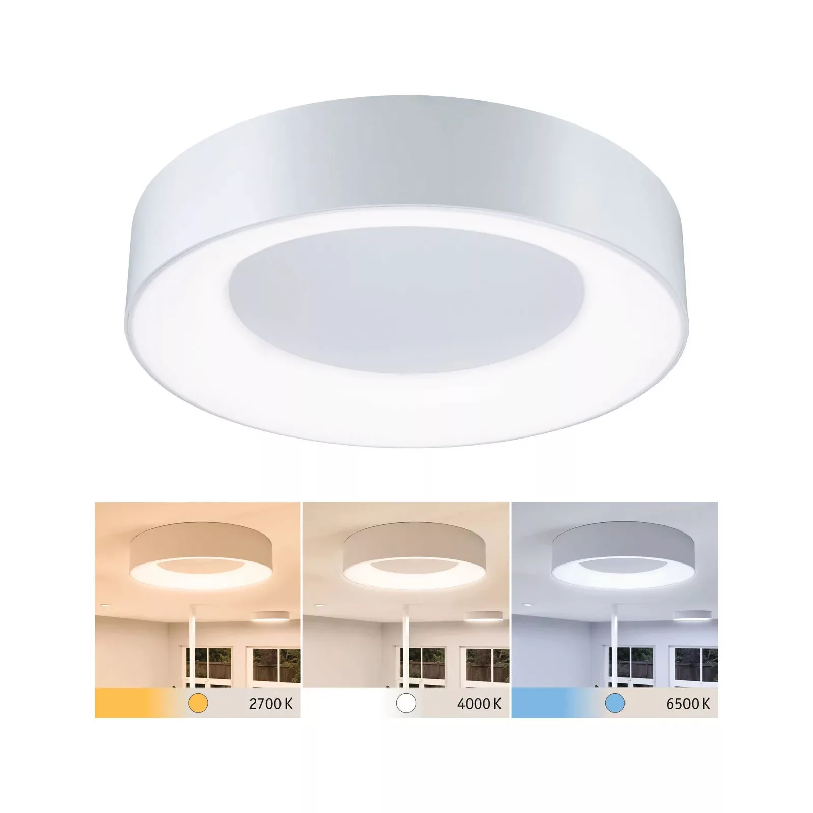 LED Deckenleuchte Homespa in Weiß 23W 2200lm IP44 400mm günstig online kaufen
