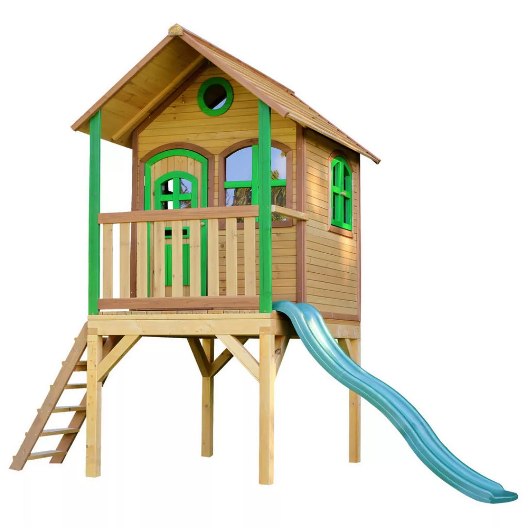 AXI Spielhaus Laura braun B/H/L: ca. 318x272x191 cm günstig online kaufen