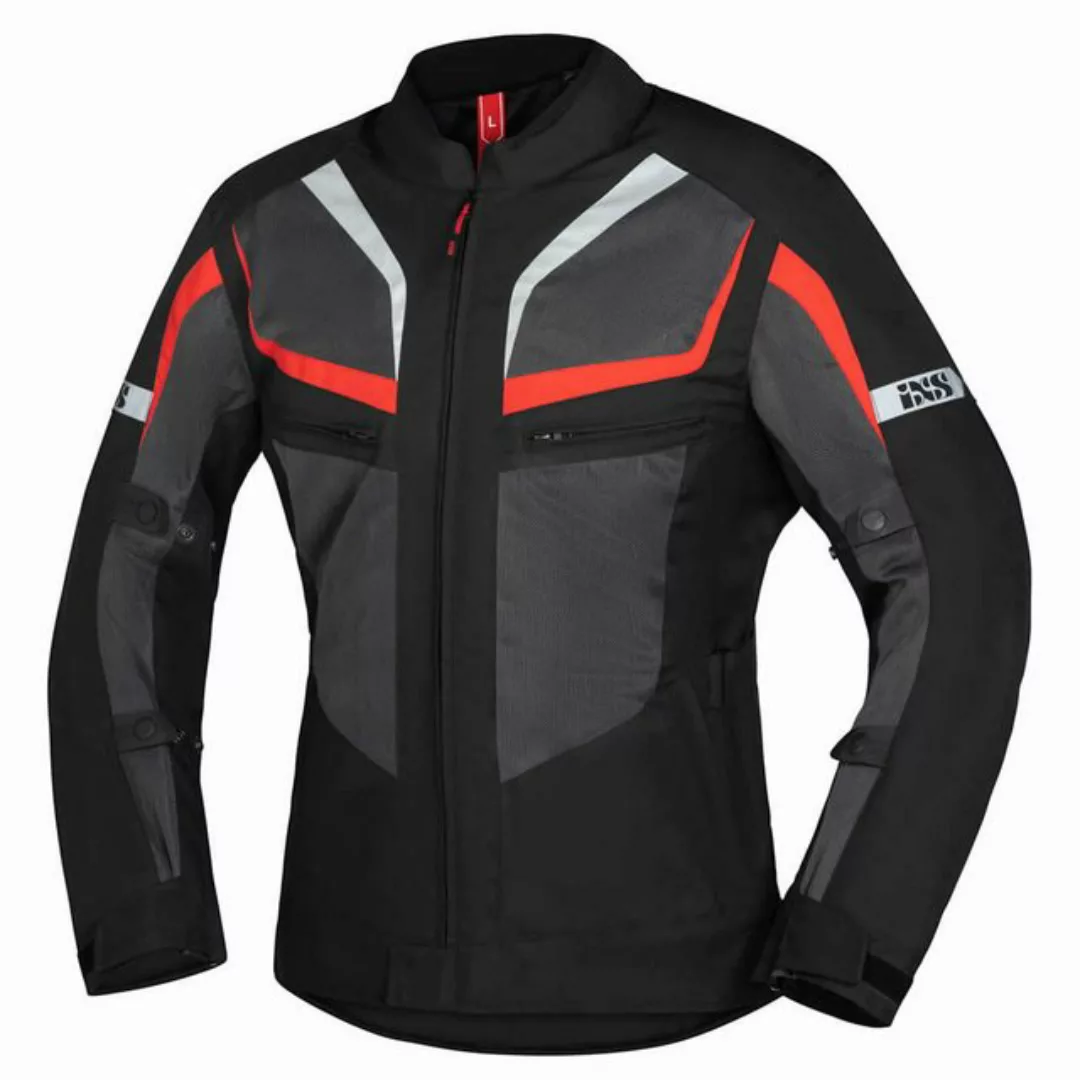 IXS Motorradjacke iXS Tour Jacke Gerona-Air 1.0 schwarz-grau-rot 4XL günstig online kaufen