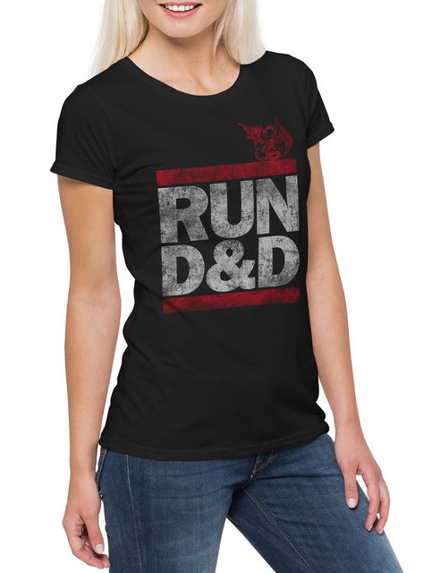 Urban Backwoods Print-Shirt Run D&D Damen T-Shirt Dungeons Pen and Paper Dr günstig online kaufen