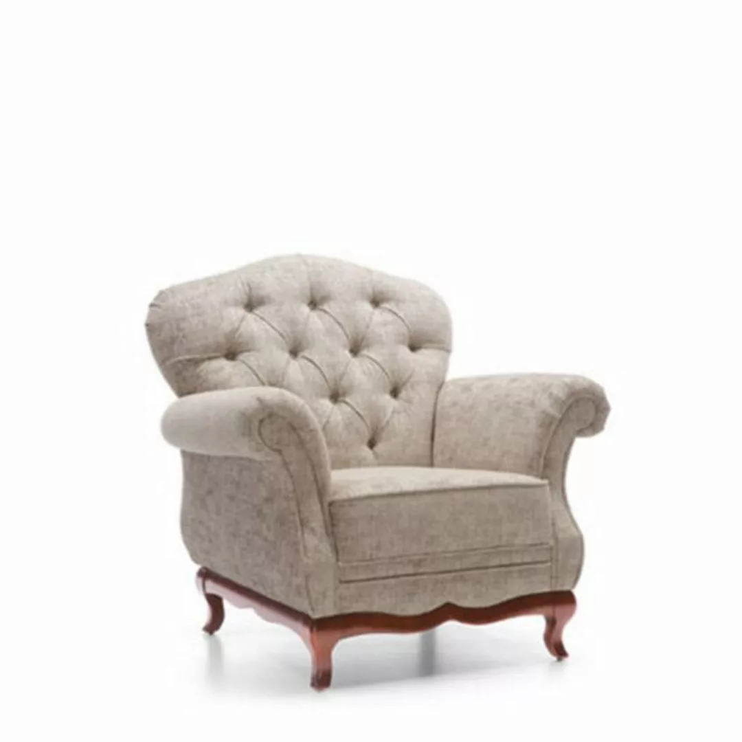 JVmoebel Sofa Klassische Chesterfield Sofagarnitur Couch Dreisitzer+Sessel günstig online kaufen