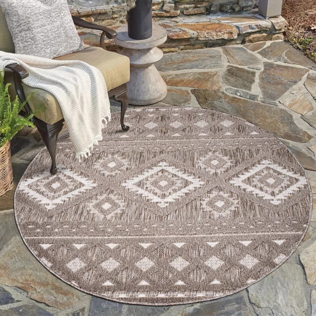 Carpet City Teppich »In-& Outdoorteppich Santorini 435, 3D-Effekt, Boho-Loo günstig online kaufen