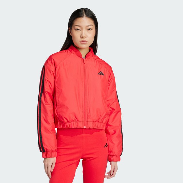 adidas Sportswear Funktionsjacke ESSENTIALS 3-STREIFEN INSULATED CROP BOMBE günstig online kaufen