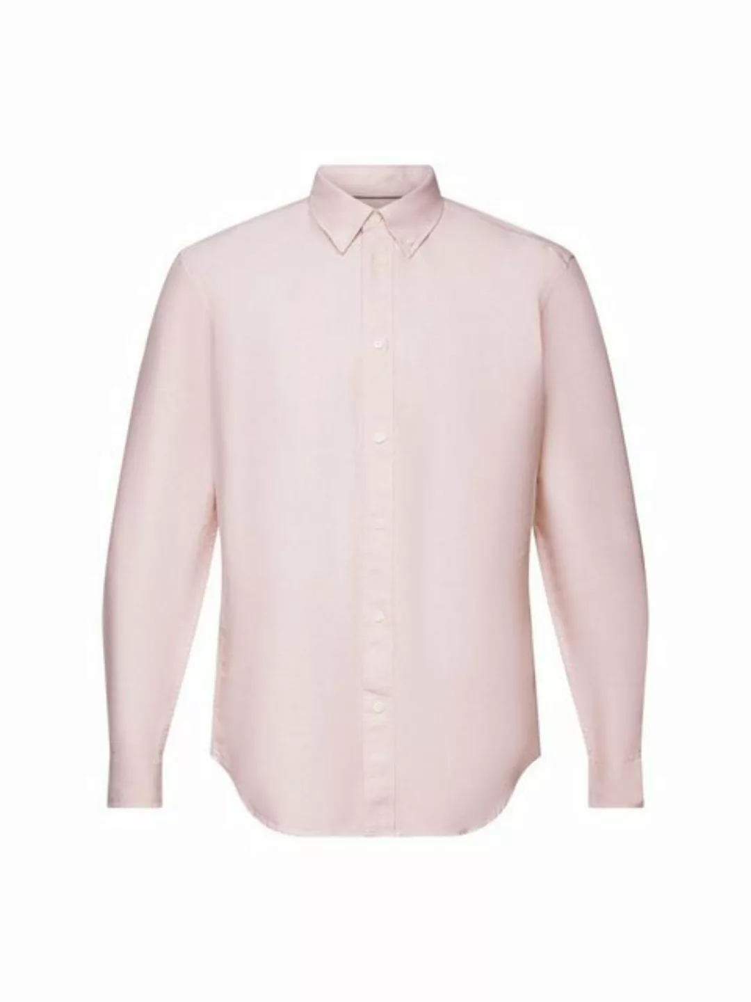 Esprit Langarmhemd Button-Down-Hemd aus Baumwollpopeline günstig online kaufen