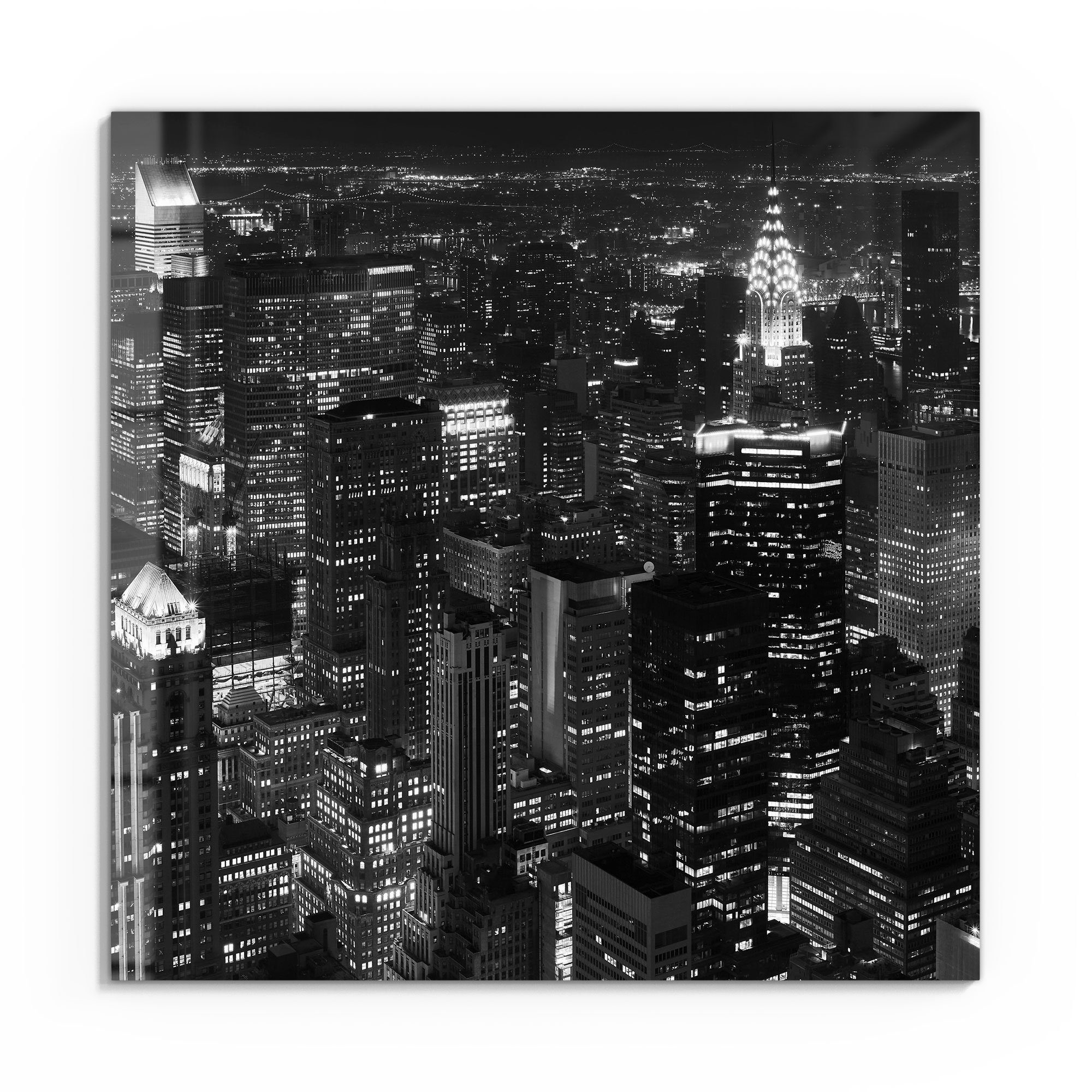 DEQORI Glasbild 'Nächtliches Manhattan', 'Nächtliches Manhattan', günstig online kaufen