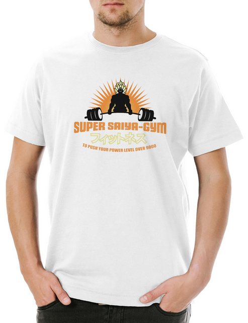 Urban Backwoods Print-Shirt Super Saiya Gym Herren T-Shirt Super Saiya Gym günstig online kaufen