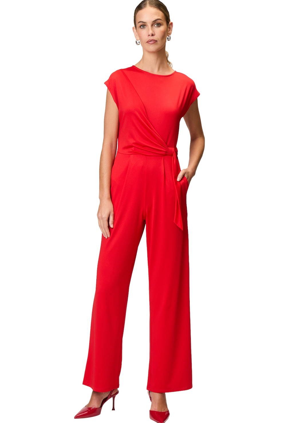 Zero Overall "zero Jumpsuit mit Bindegürtel", (1 tlg.), drapiert /gerafft günstig online kaufen