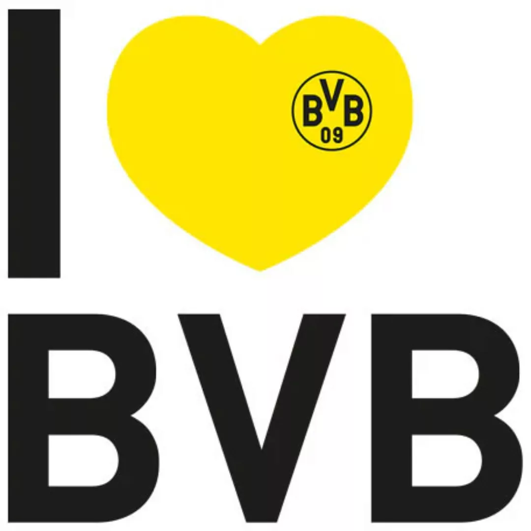 Wall-Art Wandtattoo »Fußball I love BVB«, (1 St.), selbstklebend, entfernba günstig online kaufen
