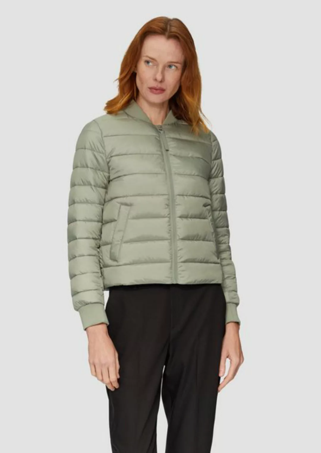 s.Oliver Funktionsjacke Kurze Steppjacke mit Rippbündchen günstig online kaufen