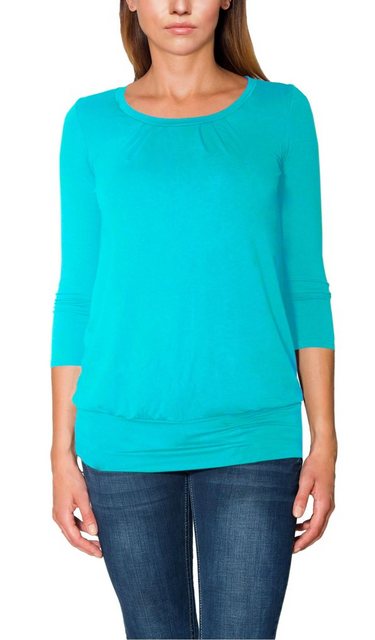 Alkato Longshirt Alkato Damen Viskose Shirt 3/4 Arm Longshirt Top günstig online kaufen