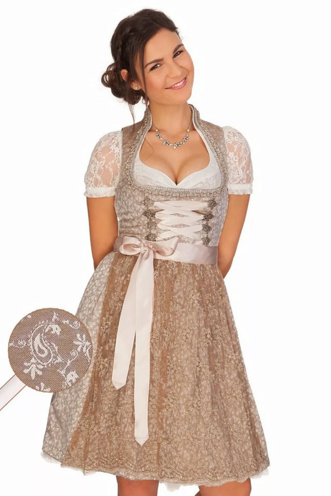 MarJo Dirndl Midi Dirndl 2tlg. - PERLA - caramel günstig online kaufen