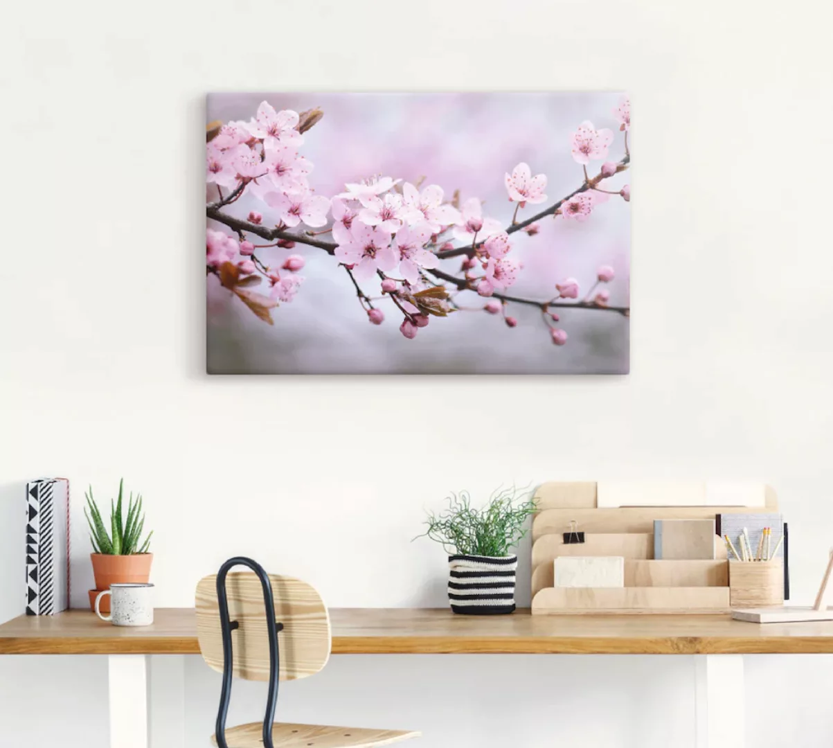 Artland Wandbild "Kirschblüten", Blumen, (1 St.), als Alubild, Outdoorbild, günstig online kaufen