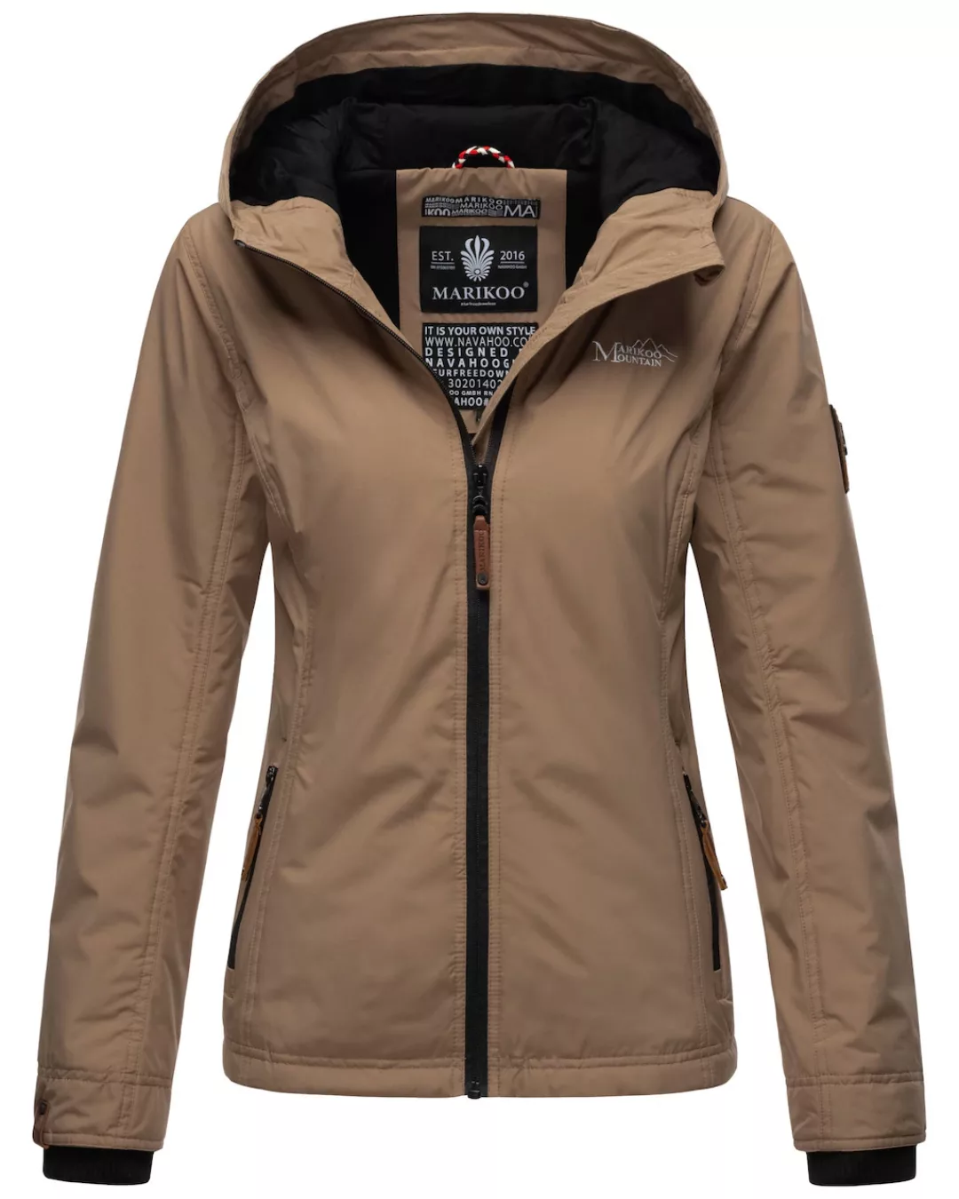 Marikoo Outdoorjacke "Brombeere", sportliche Übergangsjacke mit Kapuze günstig online kaufen