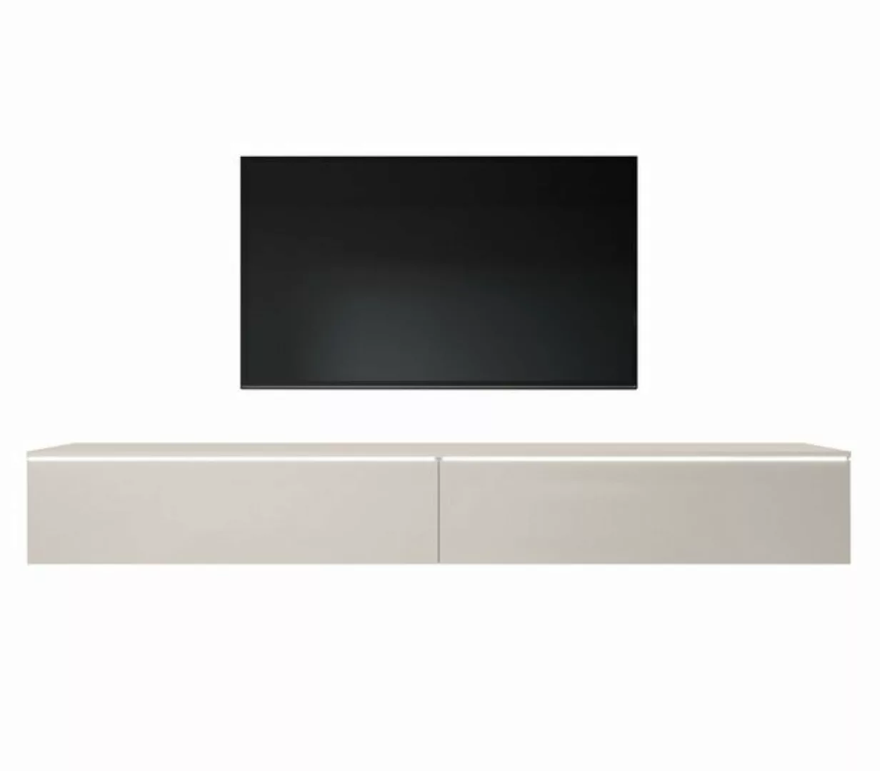 Furnix TV-Schrank BARGO 200 cm (2x100cm) Lowboard TV-Kommode ohne/mit LED B günstig online kaufen