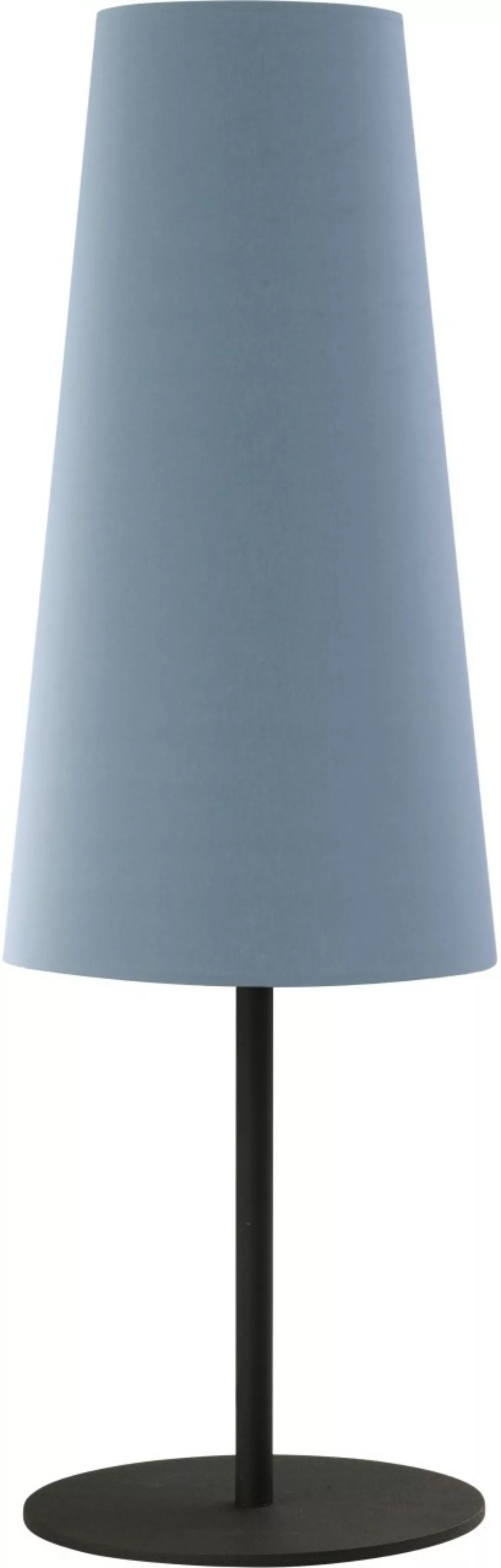 Tischleuchte Blau Metall Stoff 50 cm Umbrella günstig online kaufen