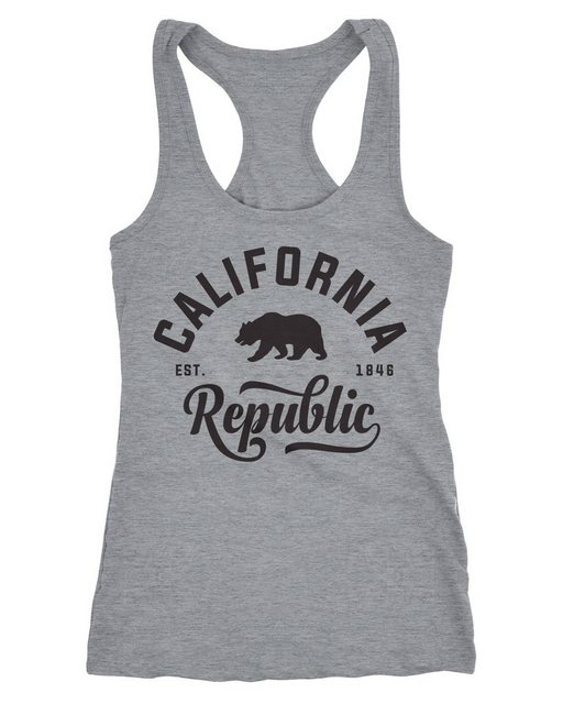 Neverless Tanktop Damen Tank-Top California Republic Racerback Neverless® günstig online kaufen