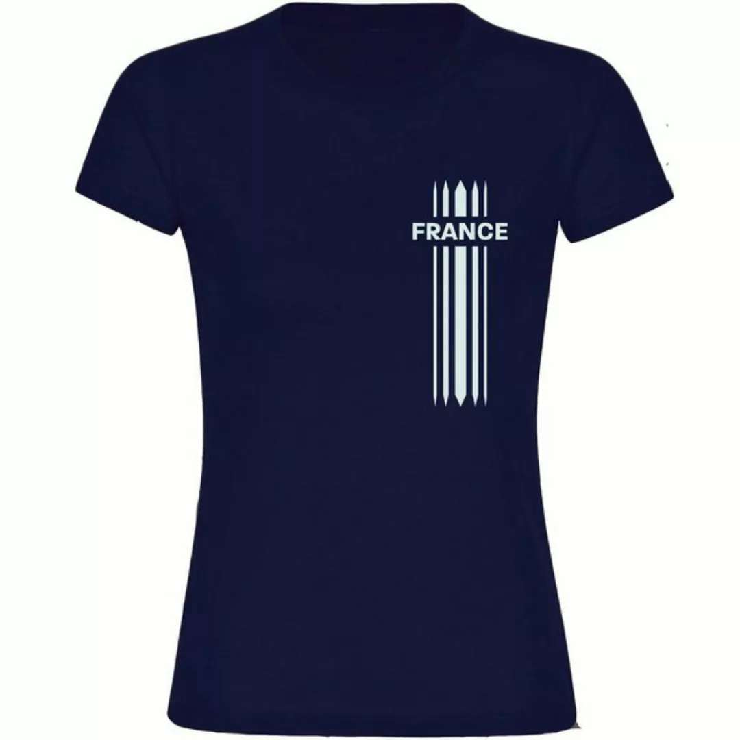 multifanshop T-Shirt Damen France - Streifen - Frauen günstig online kaufen