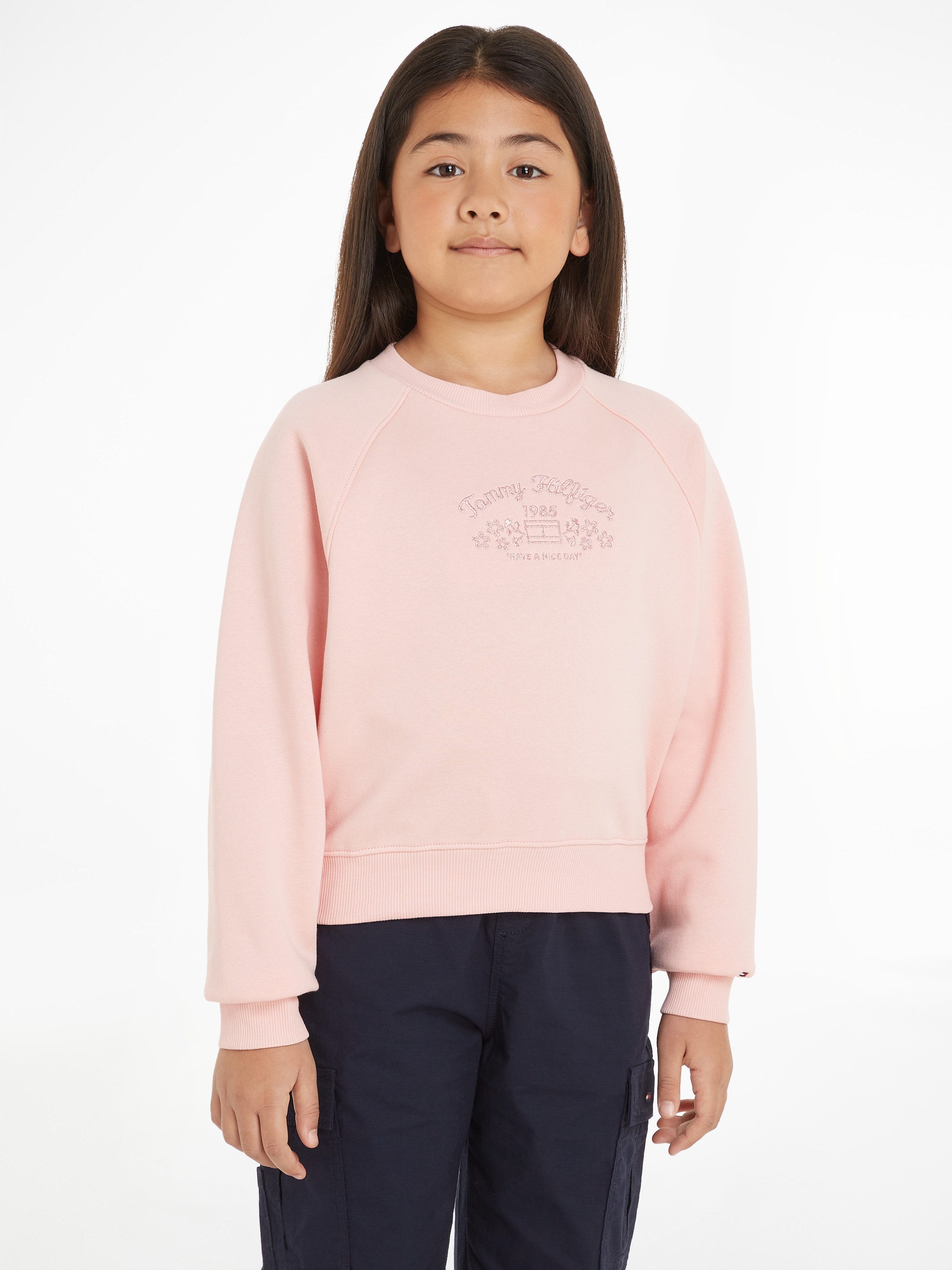 Tommy Hilfiger Sweatshirt EMB FLOWER FLEECE günstig online kaufen