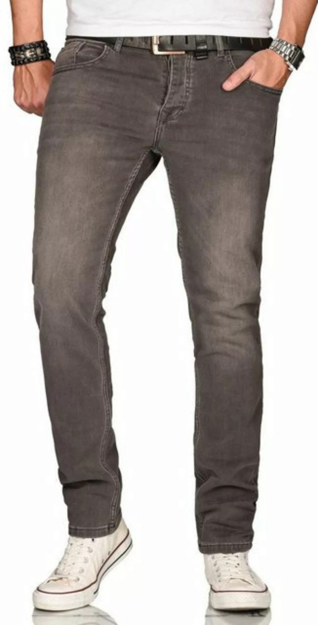 Alessandro Salvarini Straight-Jeans ASElia mit fein strukturiertem Jeanssto günstig online kaufen