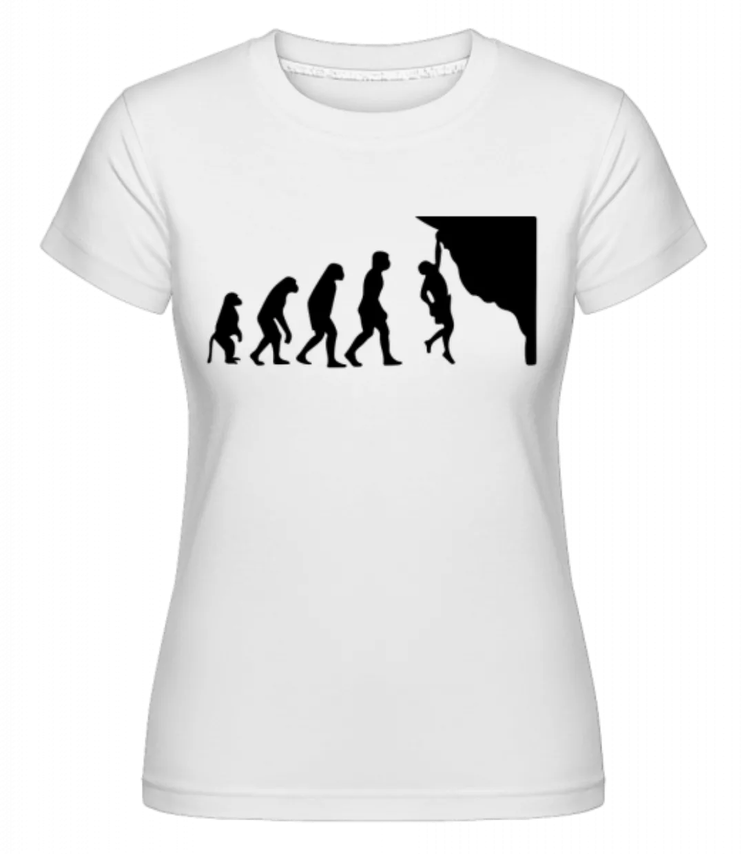 Bouldern Evolution · Shirtinator Frauen T-Shirt günstig online kaufen