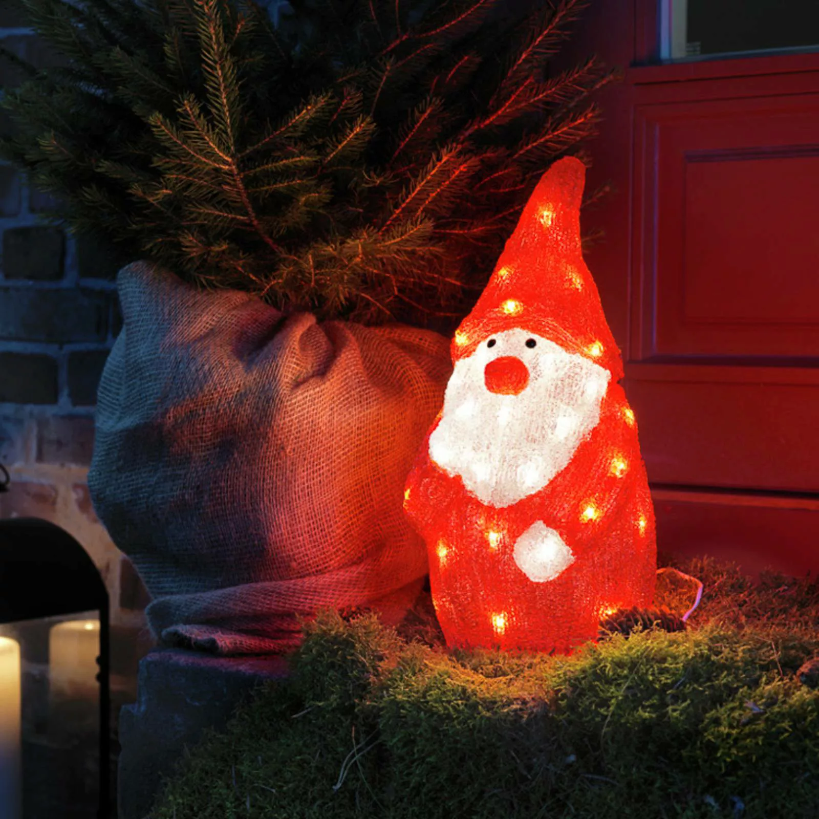 KONSTSMIDE LED Dekofigur »LED Acryl Weihnachtsmann«, 40 warm weiße Dioden günstig online kaufen