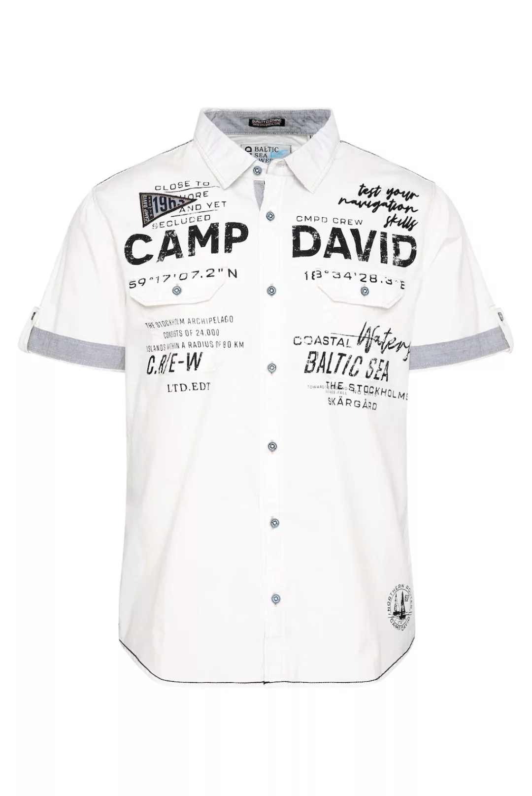 CAMP DAVID Kurzarmhemd, aus Baumwolle günstig online kaufen