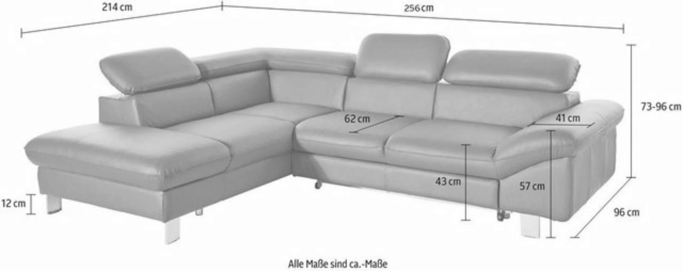 COTTA Polstergarnitur Driver, (Set), bestehend aus Ecksofa und Hocker, mit günstig online kaufen