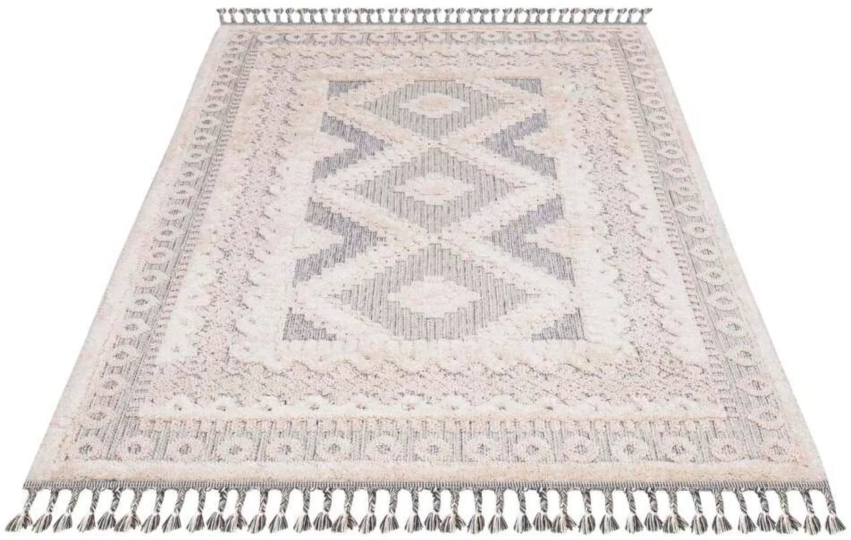 Carpet City Teppich »Valencia 730«, rechteckig, Vintage-Optik, 3D-Effekt, m günstig online kaufen