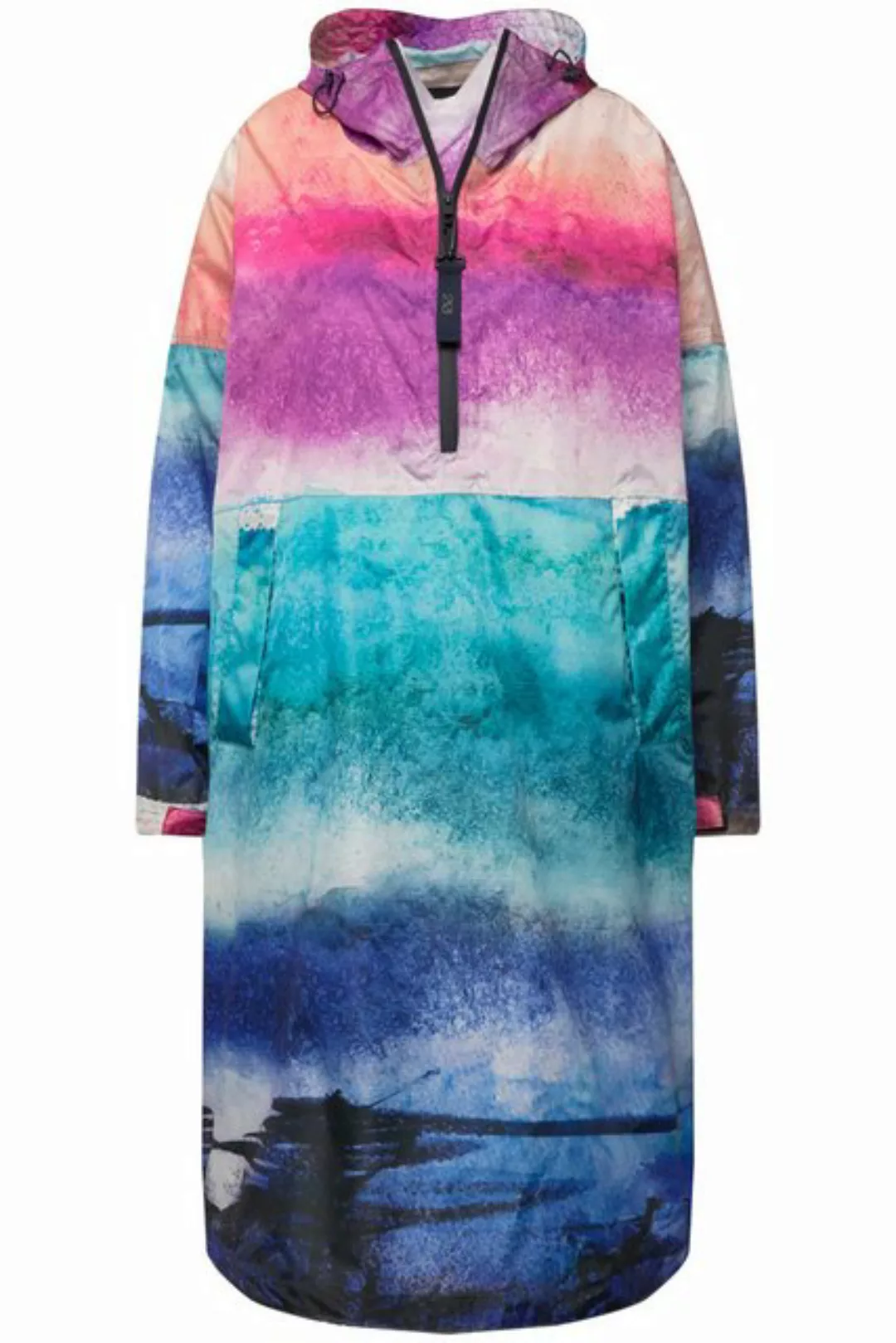 Laurasøn Funktionsjacke Funktions-Regencape Unisex Print Kapuze günstig online kaufen