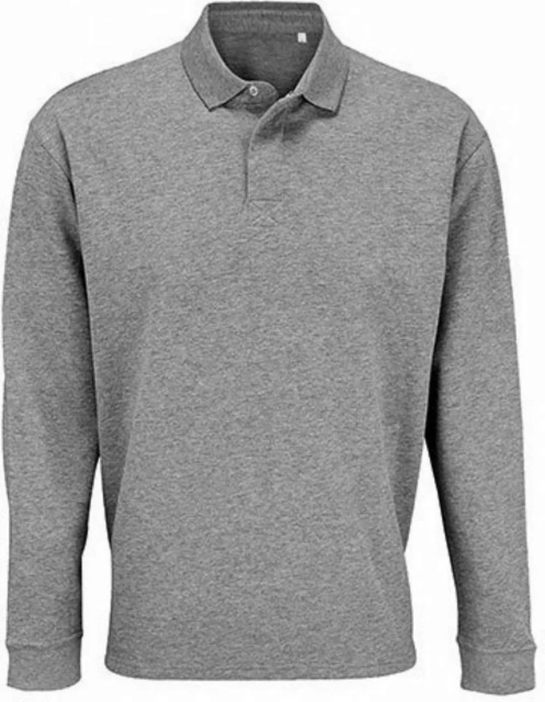 SOLS Langarm-Poloshirt Unisex Polo Collar Sweatshirt Heritage XS bis 5XL günstig online kaufen