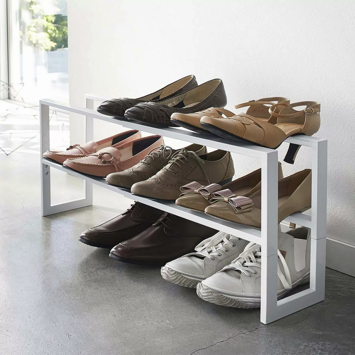 Yamazaki Schuhregal "Line" aus Metall, schmal, günstig online kaufen