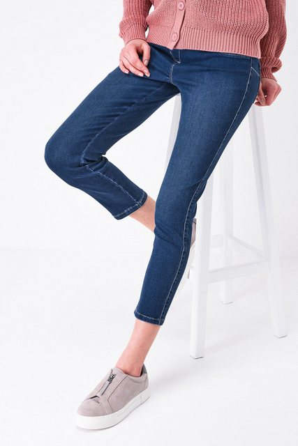 Next Caprijeans Figurformende Cropped Skinny Fit Superstrech-Jeans (1-tlg) günstig online kaufen