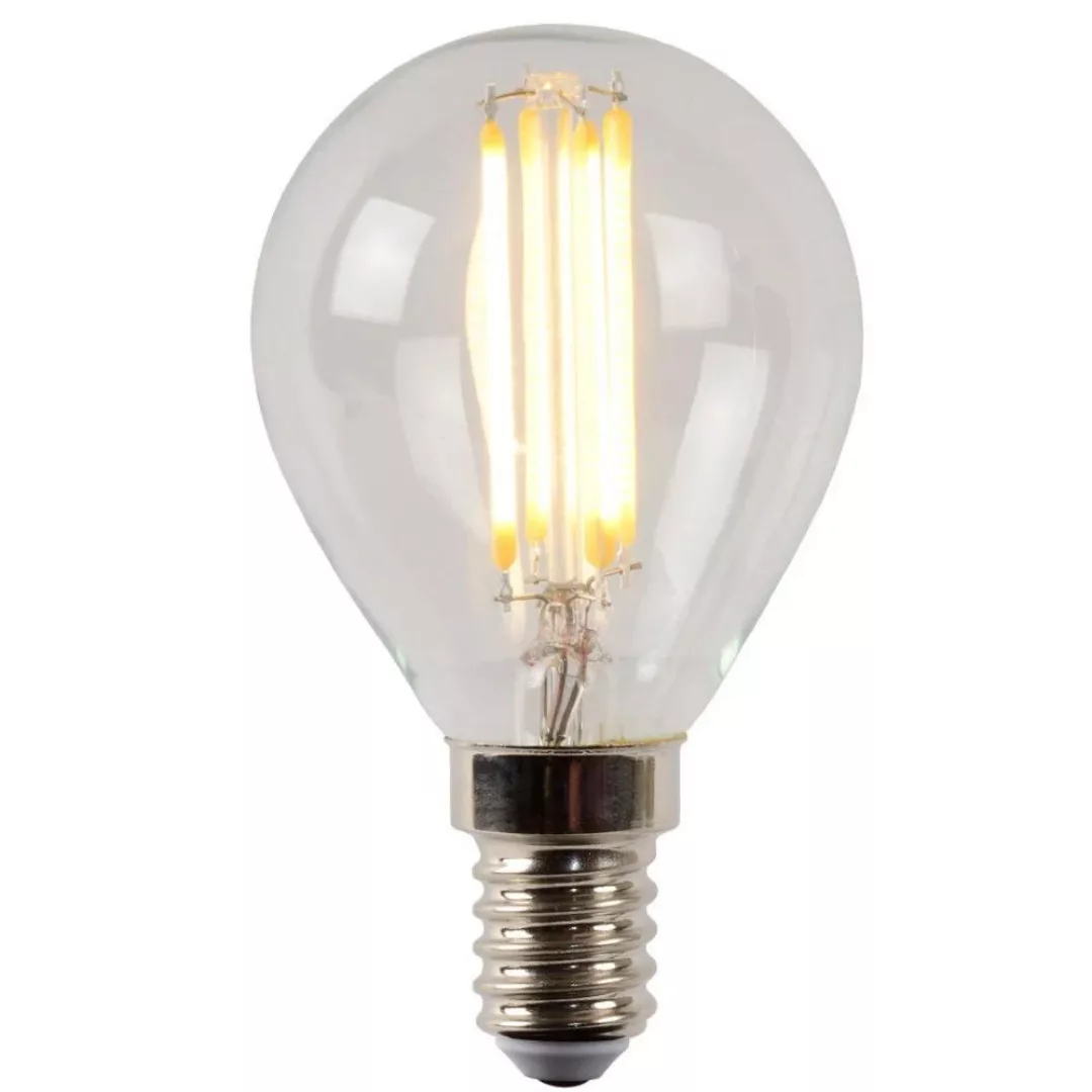LED Leuchtmittel E14 Tropfen - P45 in Transparent 4W 400lm 1er-Pack günstig online kaufen