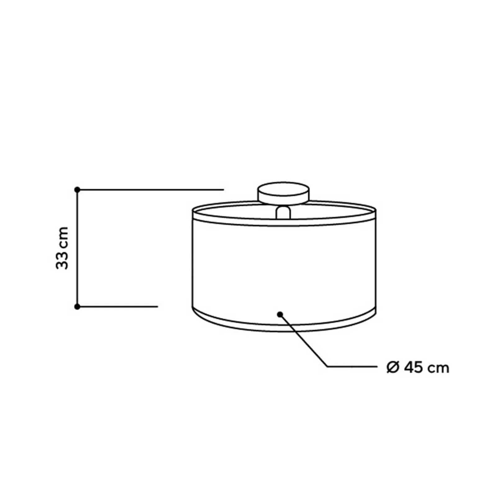 ALMUT 2610 Deckenlampe Ø 45cm, Heu pur günstig online kaufen