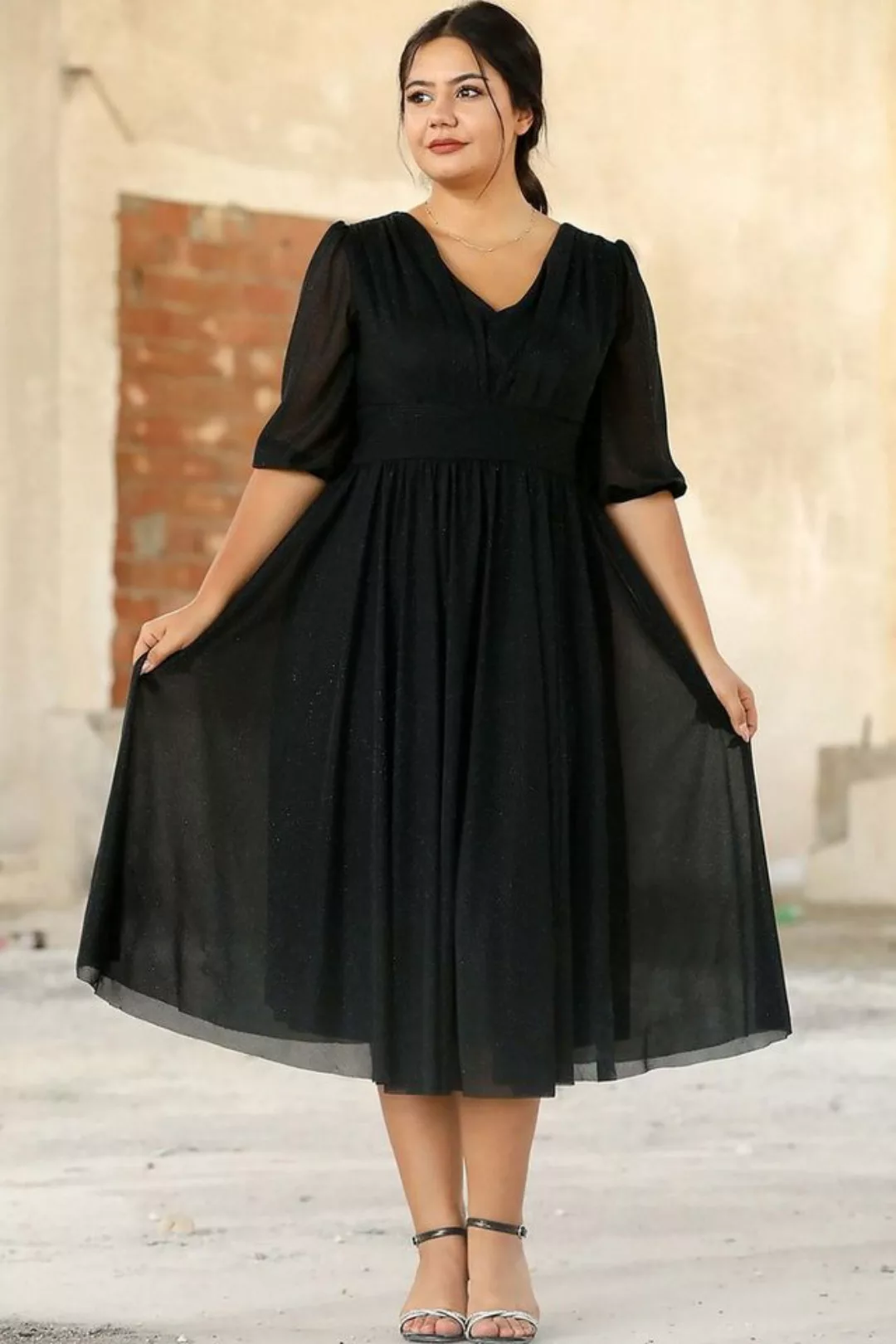 Modabout Abendkleid Kurzes Midikleid Sommerkleid für Damen - NELB0553D8848S günstig online kaufen