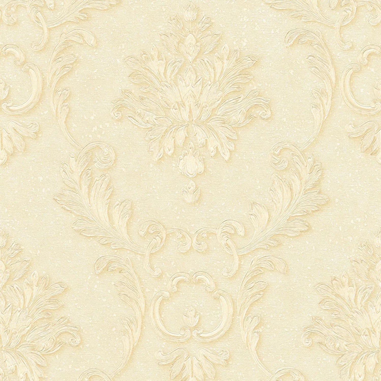 Bricoflor Weiß Goldene Tapete Barock Vliestapete mit Vinyl Ornament im Nost günstig online kaufen