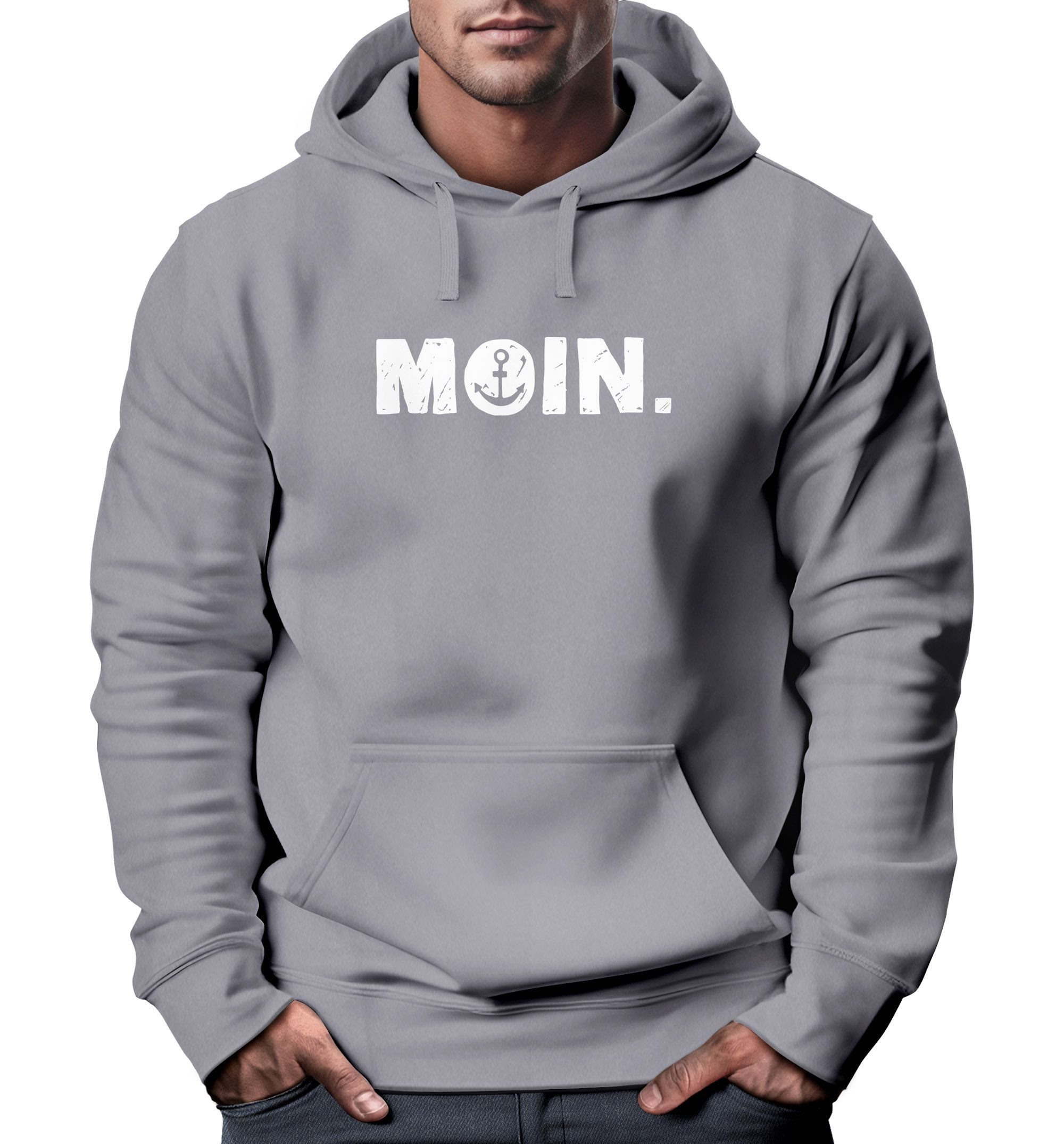 Neverless Hoodie Hoodie Herren Moin Dialekt günstig online kaufen