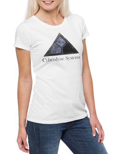 Urban Backwoods Print-Shirt Cyberdyne Systems Logo Damen T-Shirt Skynet Log günstig online kaufen