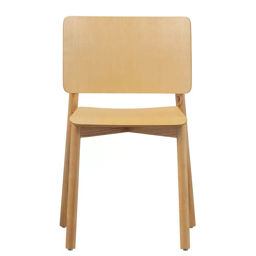 Esstisch Stühle aus Esche und Schichtholz Skandi Design (2er Set) günstig online kaufen