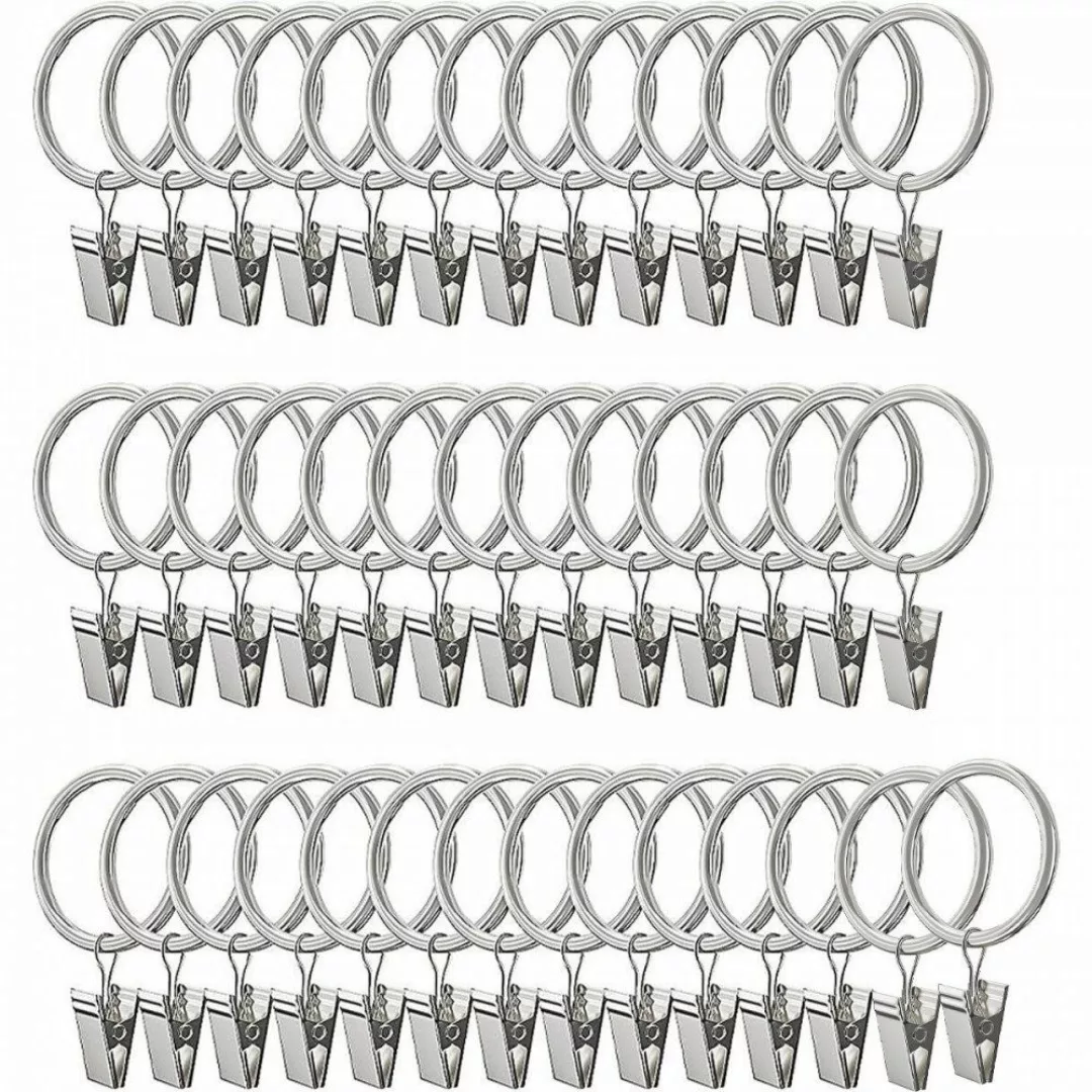 FELIXLEO Gardinenring 40er Pack Vorhangklammern mit günstig online kaufen