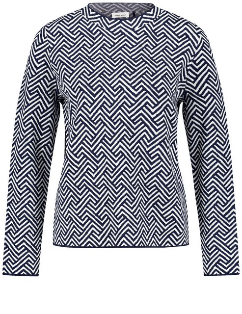 GERRY WEBER Rundhalspullover Pullover mit Jacquarddessin günstig online kaufen