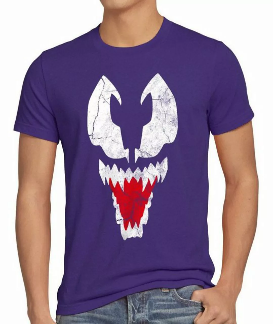 style3 Print-Shirt Herren T-Shirt Eddie Brock spider superheld schurke spin günstig online kaufen