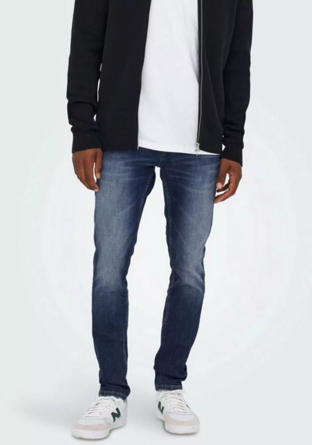 Only & Sons Herren Jeans ONSLOOM SLIM GREY 3227 - Slim Fit - Grau - Grey De günstig online kaufen