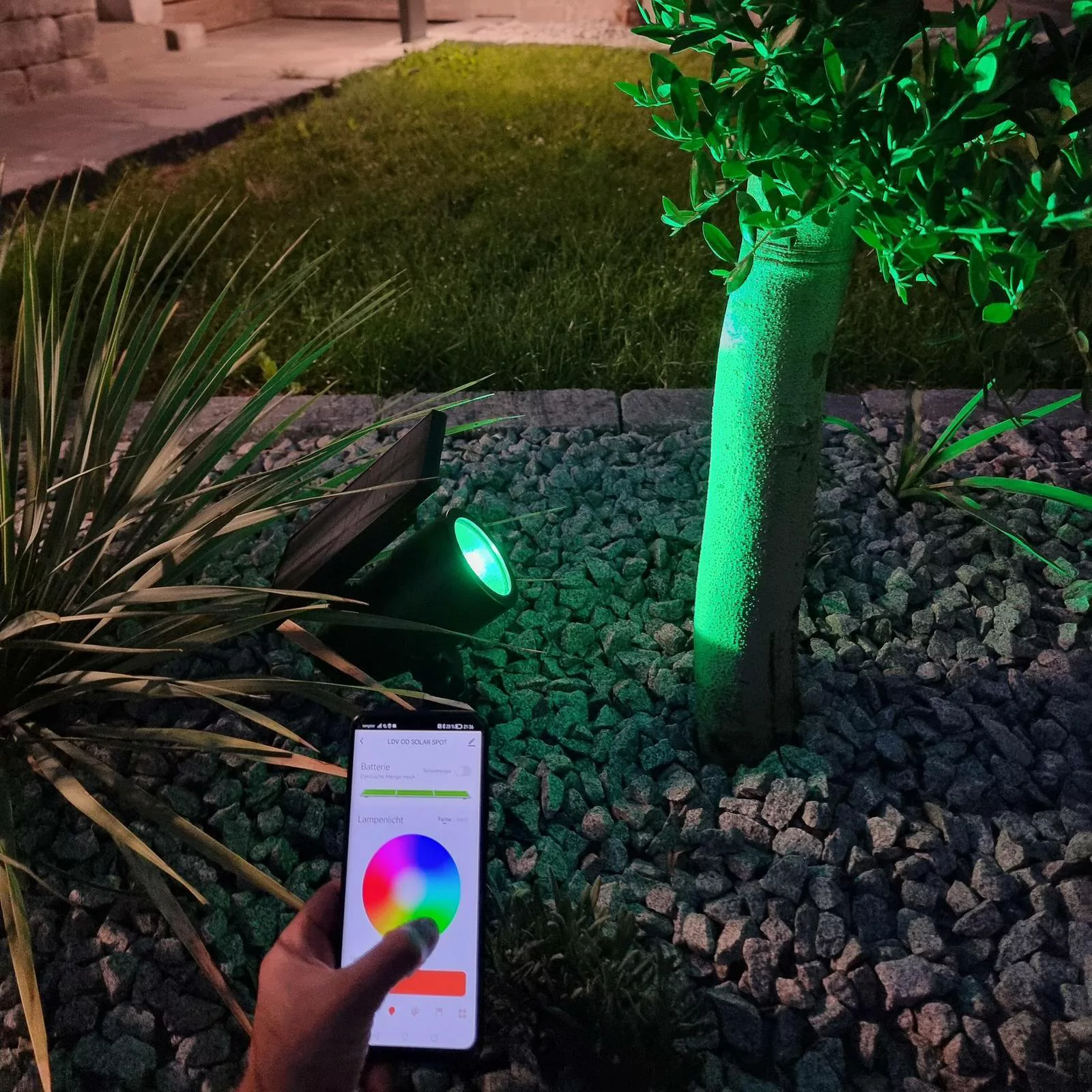 LEDVANCE SMART+ Bluetooth Solar LED-Spot, Erdspieß RGB IP44 günstig online kaufen